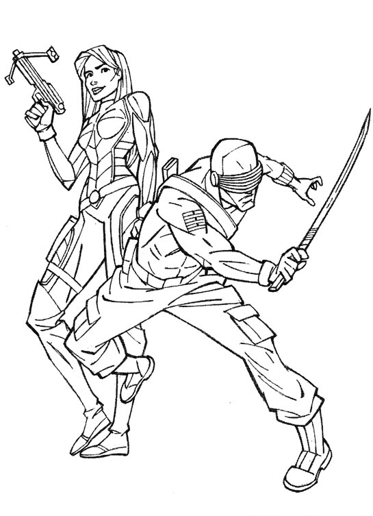 Plansa de colorat cu G.I. Joe 15 7